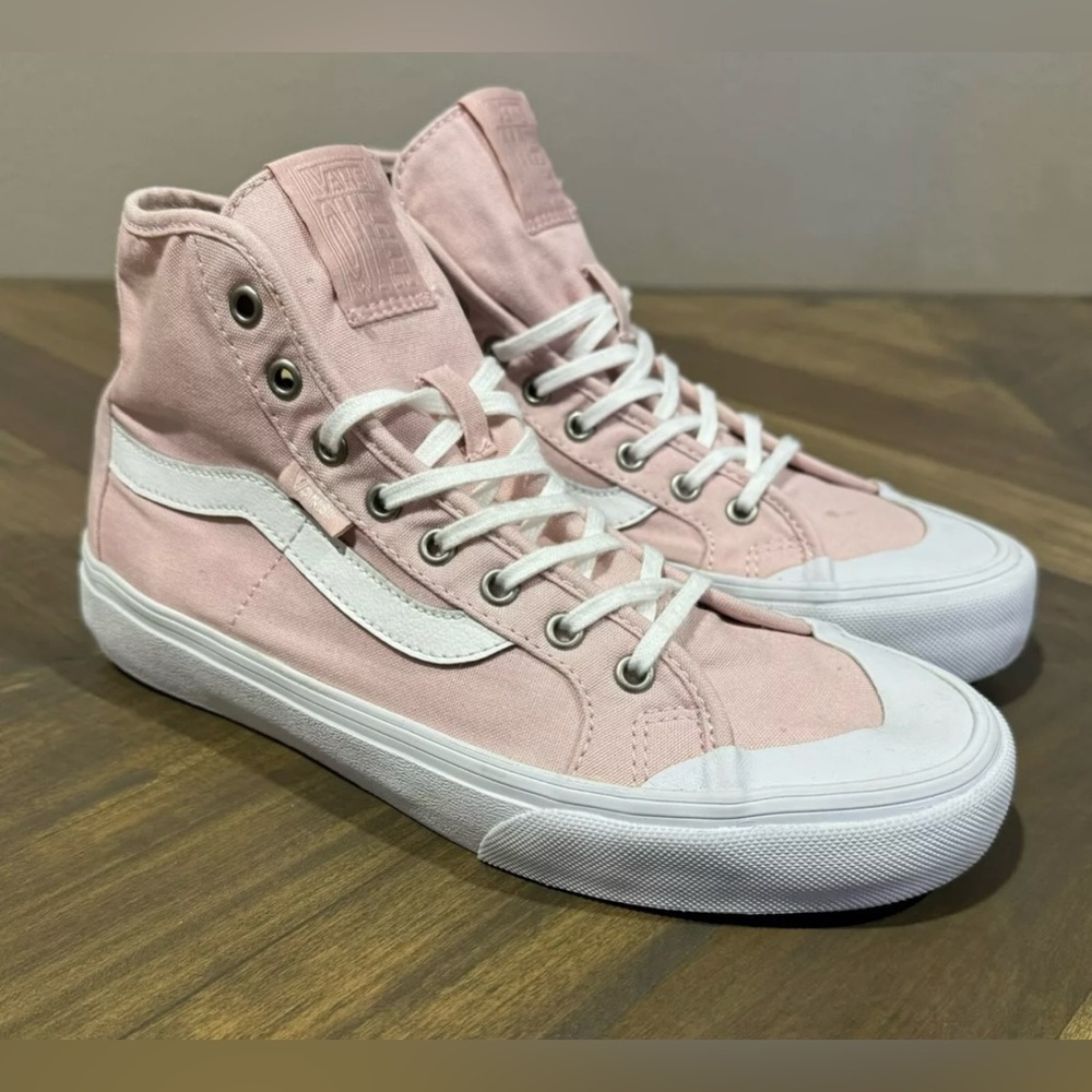 Vans Shoes Black Ball Hi Pink - Rare -Skateboard Sneakers